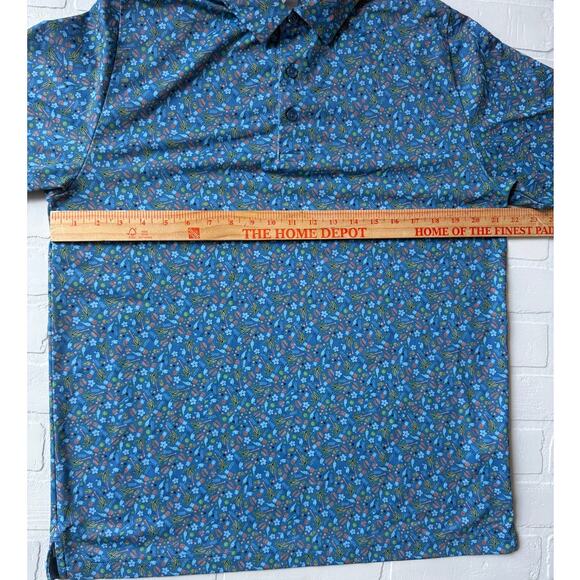 Calloway Men's Opti-Dry Performance Golf Polo Tropical Bird Palm Tree Shirt sz M - Picture 5 of 6